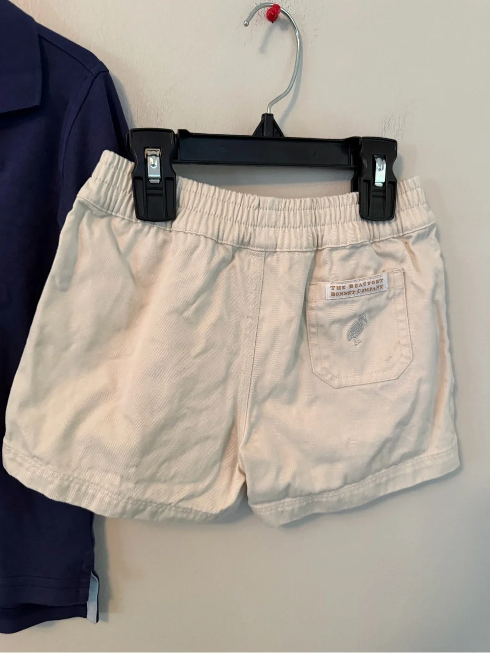 The Beaufort Bonnet Company Navy Polo Shirt & Cream Shorts Set